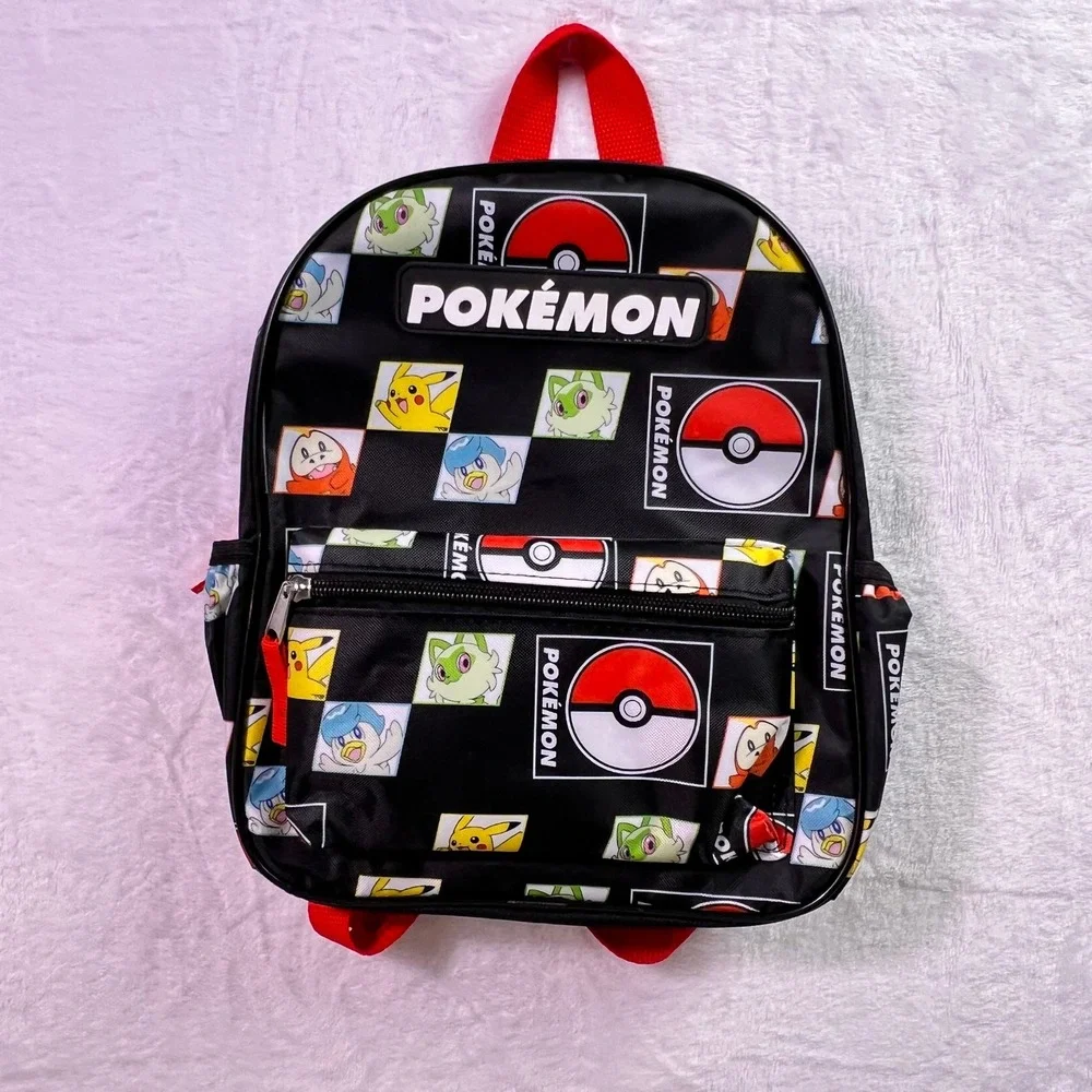 Pokemon Bioworld Mini Backpack Pikachu Sprigatito Quaxly Fuecoco Black NWT
